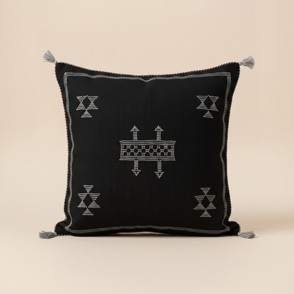 Authentic Sabra Cushion Cover - Black