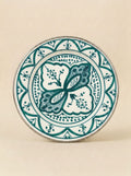Saffron & Light Orange Moroccan Ceramic Plate - Lainun Pattern I